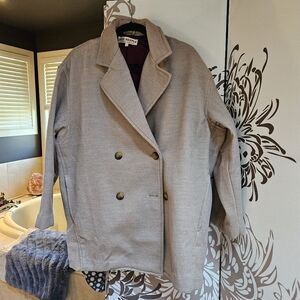 Free People   Tan Oversized Hannah Jacket